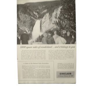 Vintage 1955 Sinclair Oil 3000 Square Miles Ad Advertisement